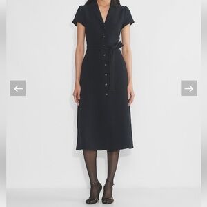 Wilfred Classic Black Midi Dress
